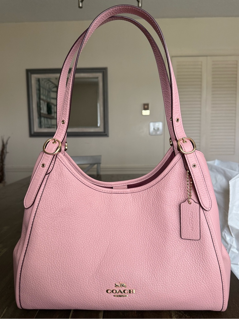 Coach Erin in Powder Pink | Pebbled Leather